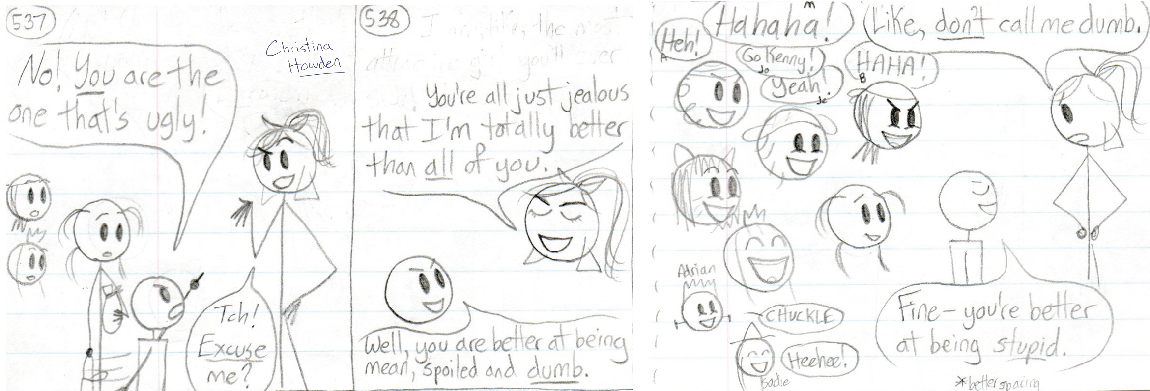 Kenny defending his big sister was a great reverse