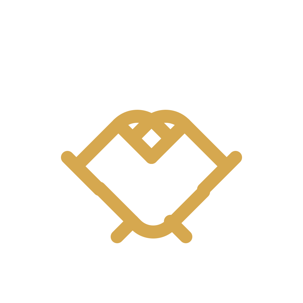 Gold diamond-shaped frame on black background.