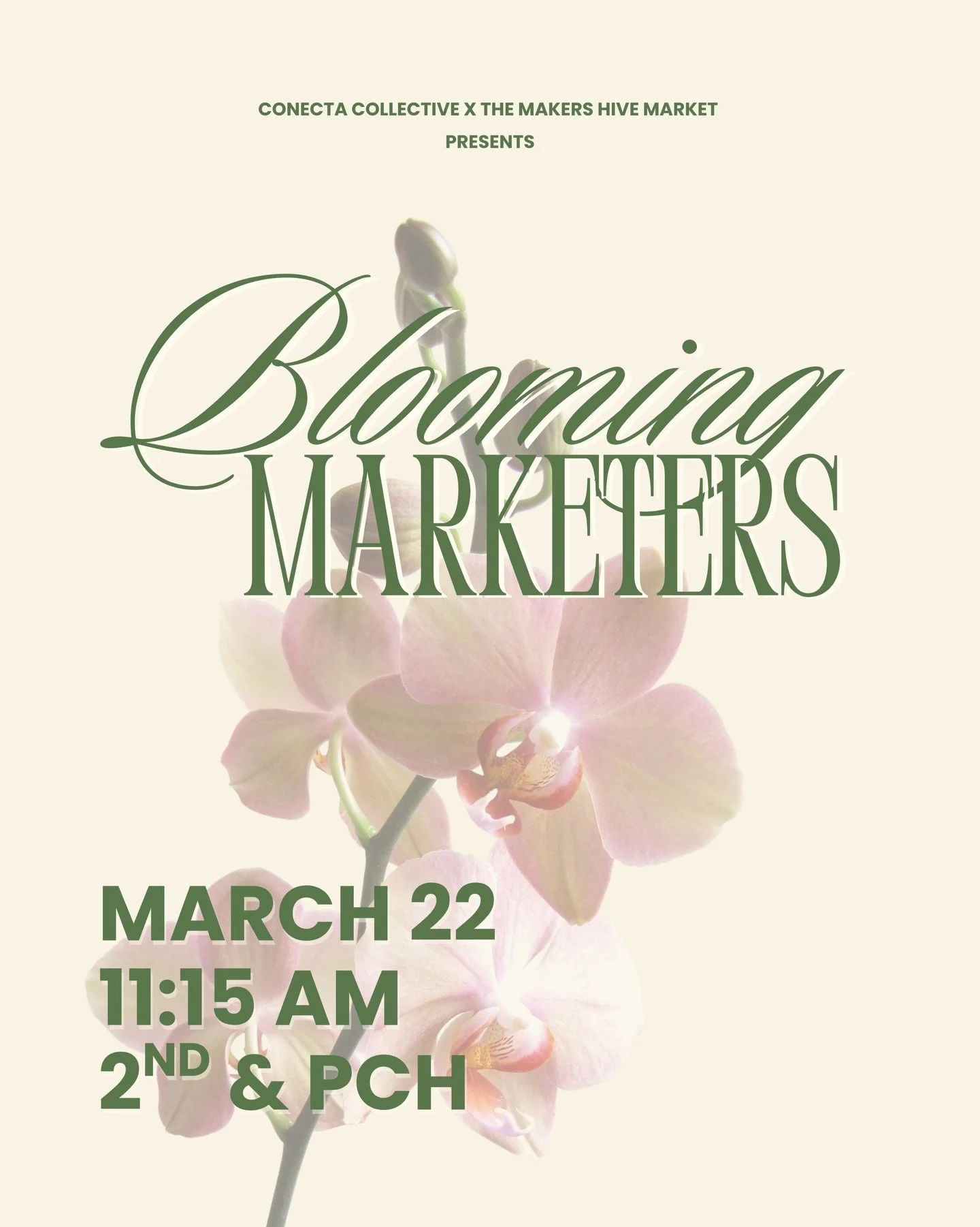 join us for an inspiring conversation about blooming into our marketing careers and sharing the real experiences of women working in the industry. 🌱afterward, explore and shop @themakershivemarket  at @2nd_pch .🌸🌱

our panelists: 

🌸Gabby - senio