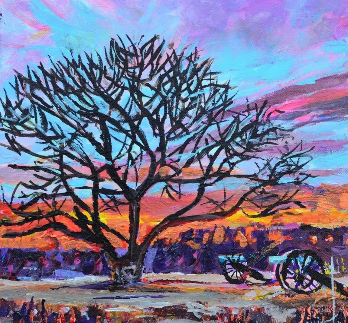 Springtime Boom | 12&Prime; x 12&Prime; Acrylic on Canvas by Jeff Johns | SOLD