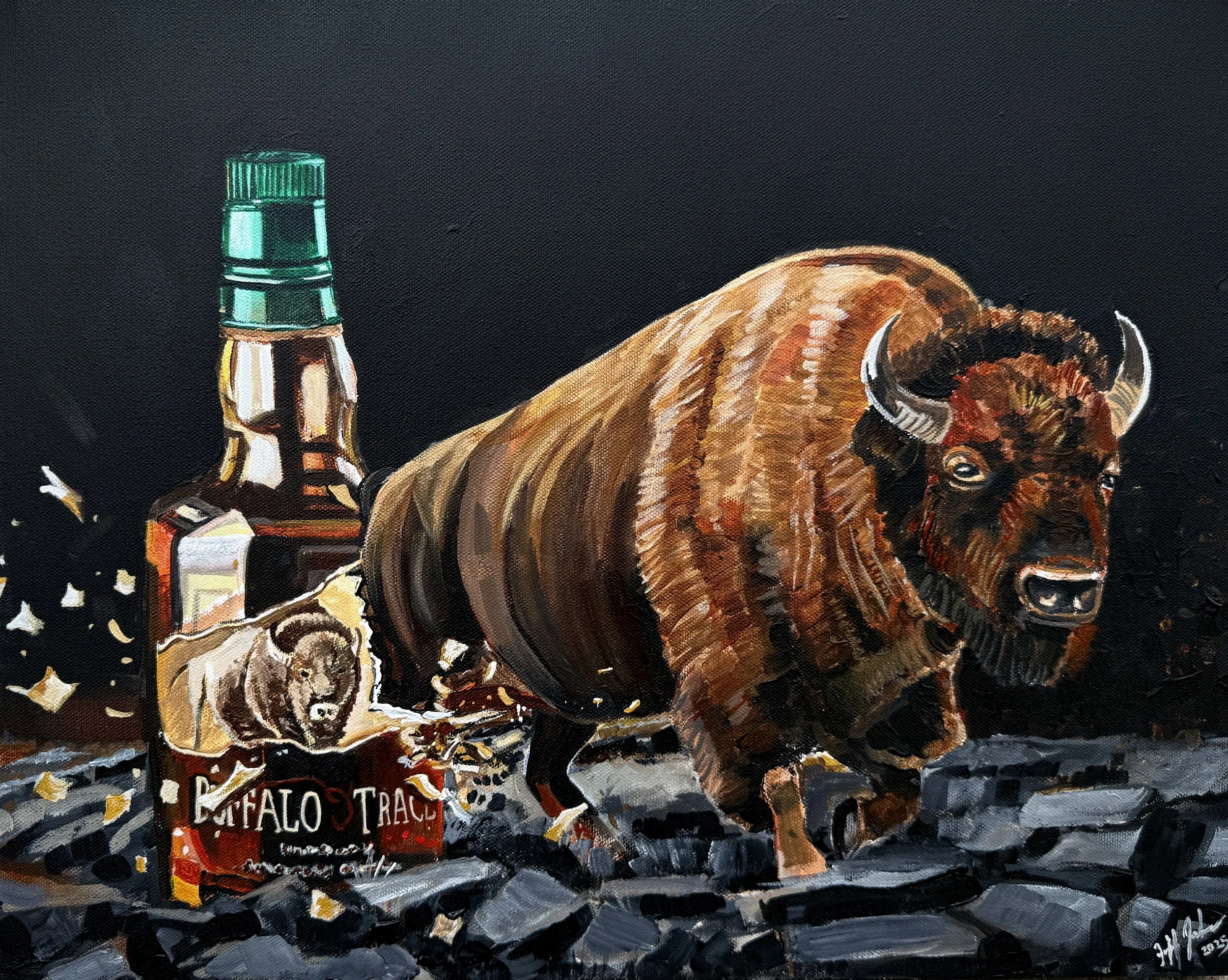 Tracy in Your Face | 16" x 20" acrylic on canvas by Jeff Johns | SOLD