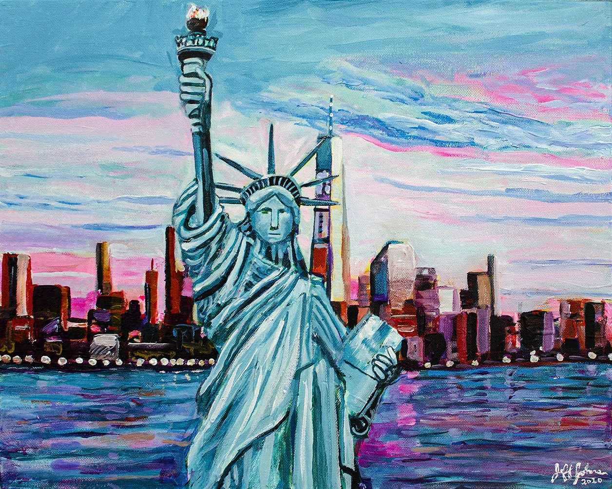 Liberty Enlightening the World, 16″ x 20″ acrylic on canvas by Jeff Johns | SOLD
