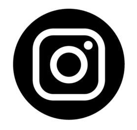 Instagram logo in black and white.