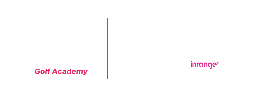 Logo of LaLouch Golf Academy and Bristol Golf Centre, featuring a bridge and golf ball illustration, with branding and powered by Inrange.