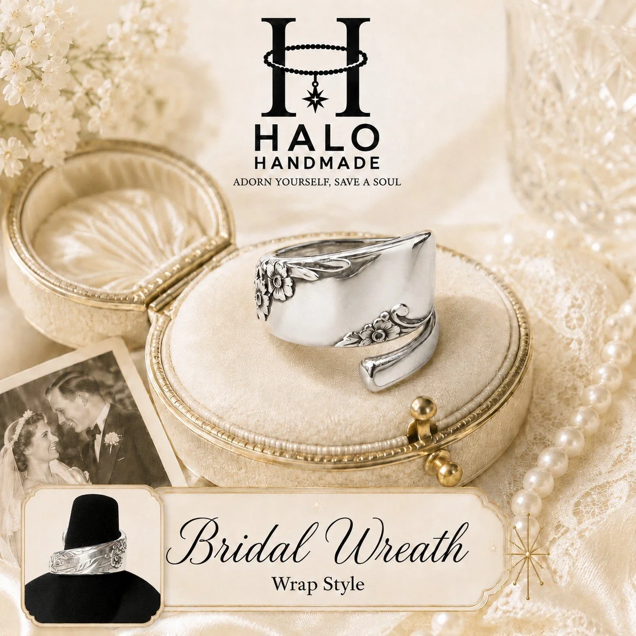 Bridal Wreath Wrap Style