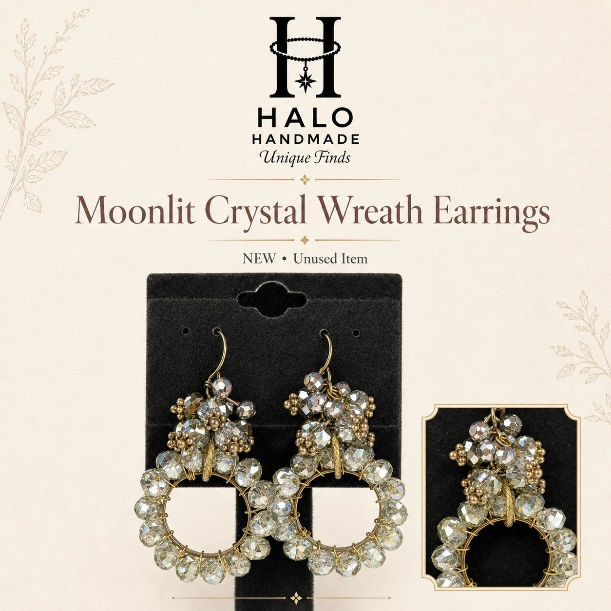 Moonlit Crystal Wreath