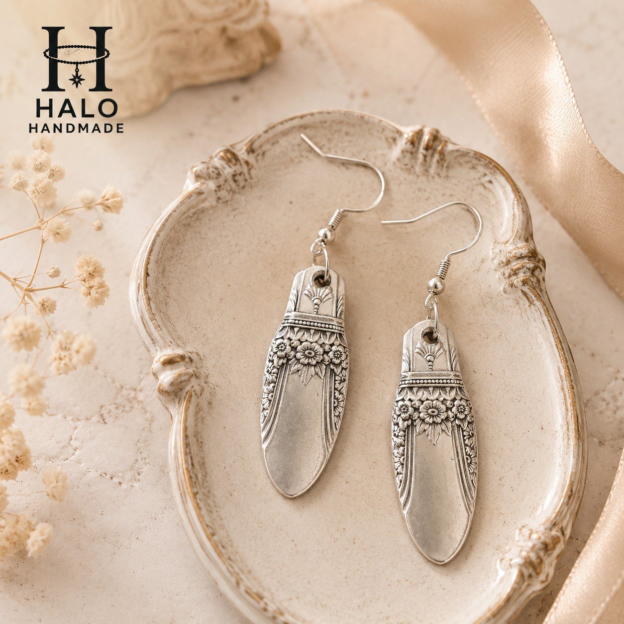 Heirloom Garden Basket Earrings