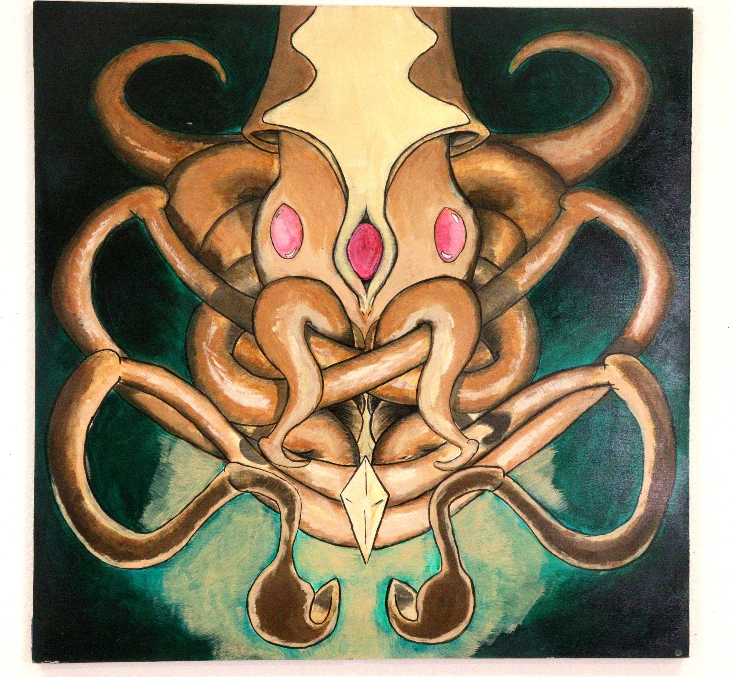 "Covet", Acrylic on wood, 24" x 24", 2017
