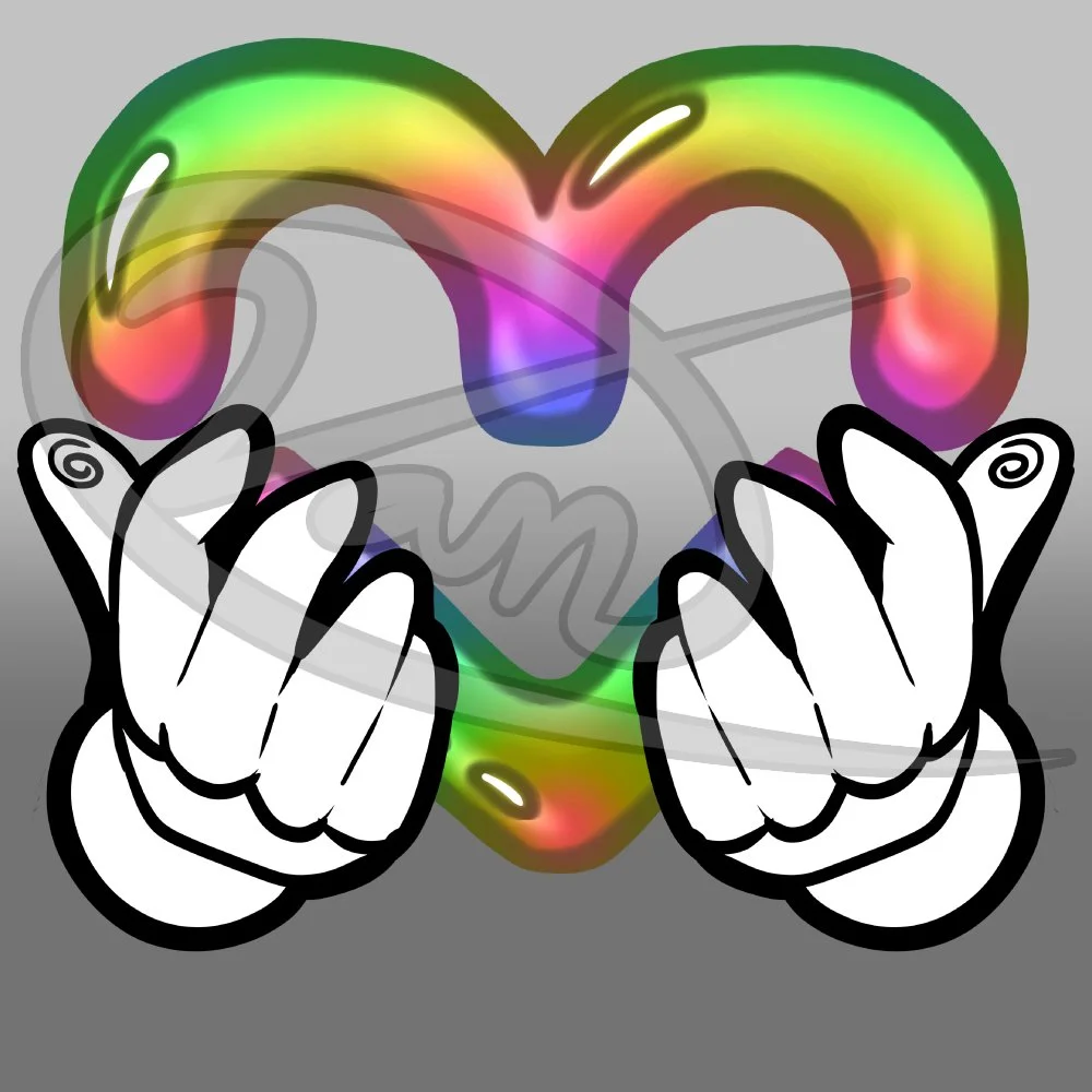 Rainbow Heart Hands