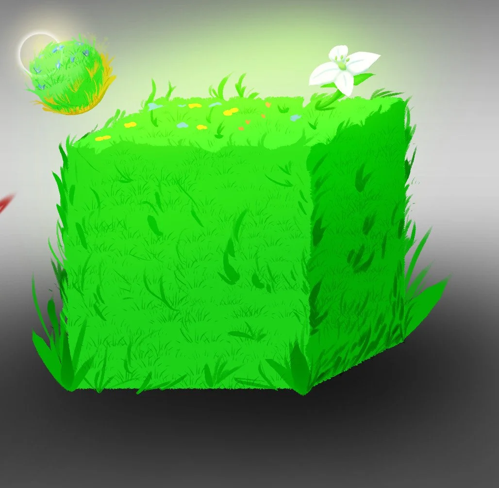 Grass Cube Texture Paint