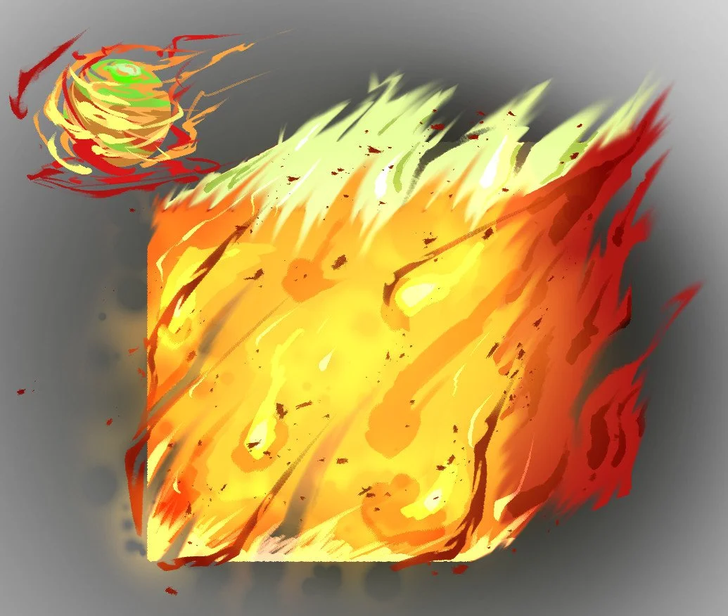 Fire Cube Texture Paint