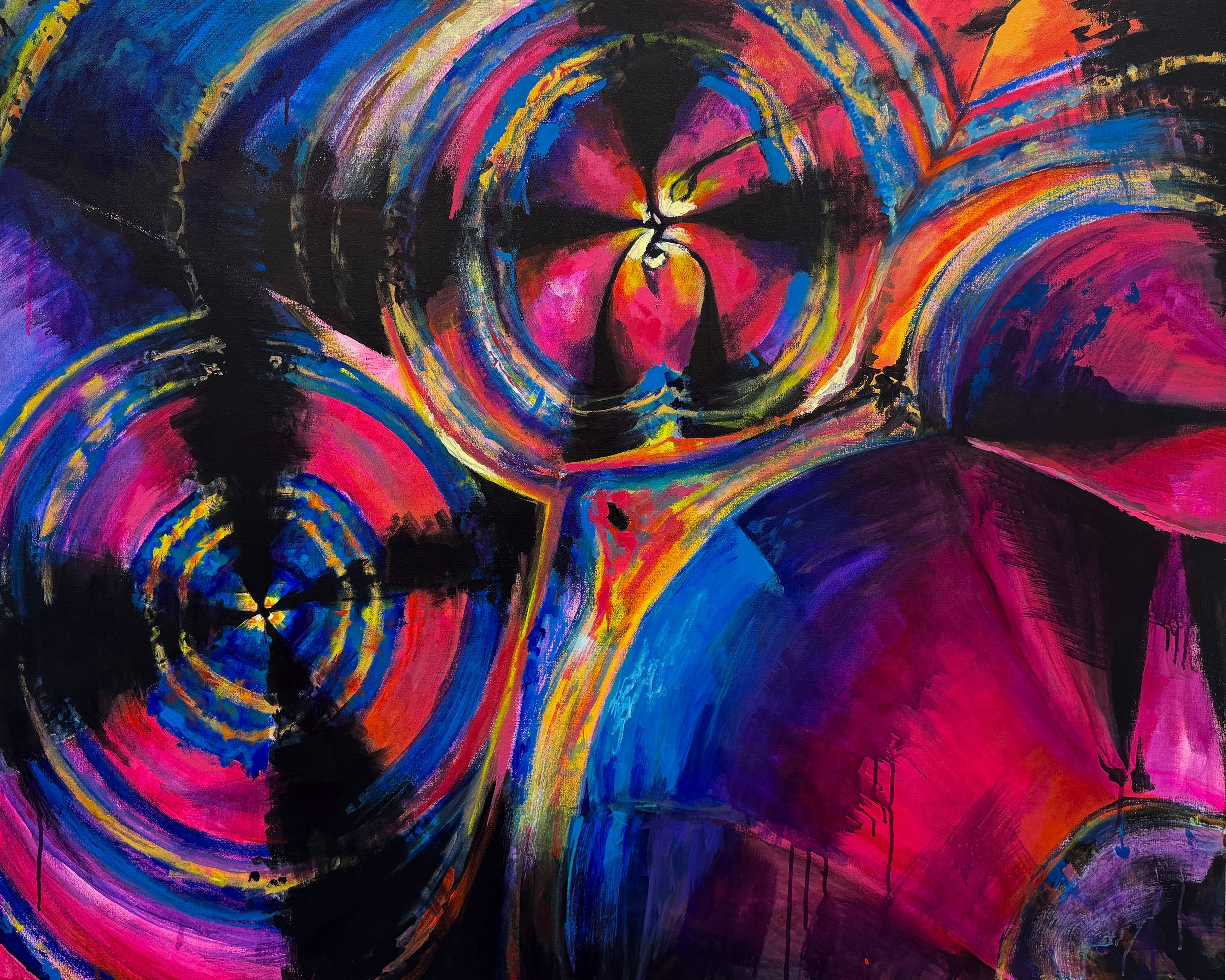 Vitamin C, 2025, 40"x50", Acrylic on Canvas