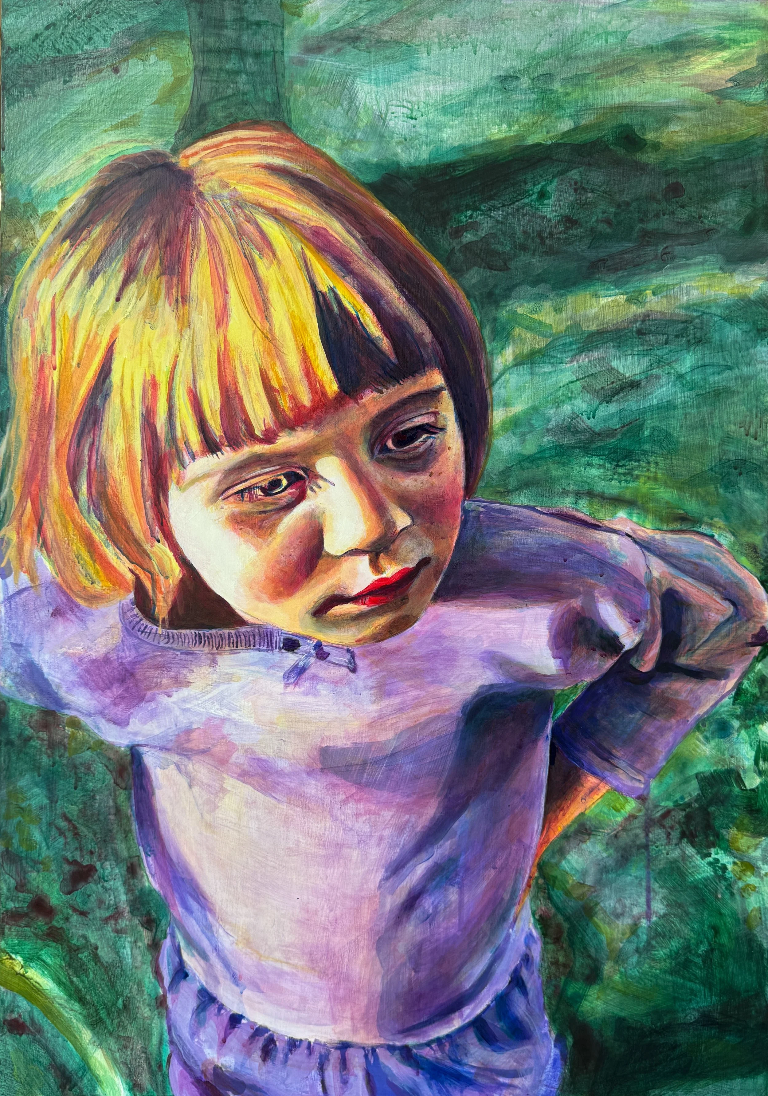 Izzy, 2025, 30"x20", Acrylic on panel