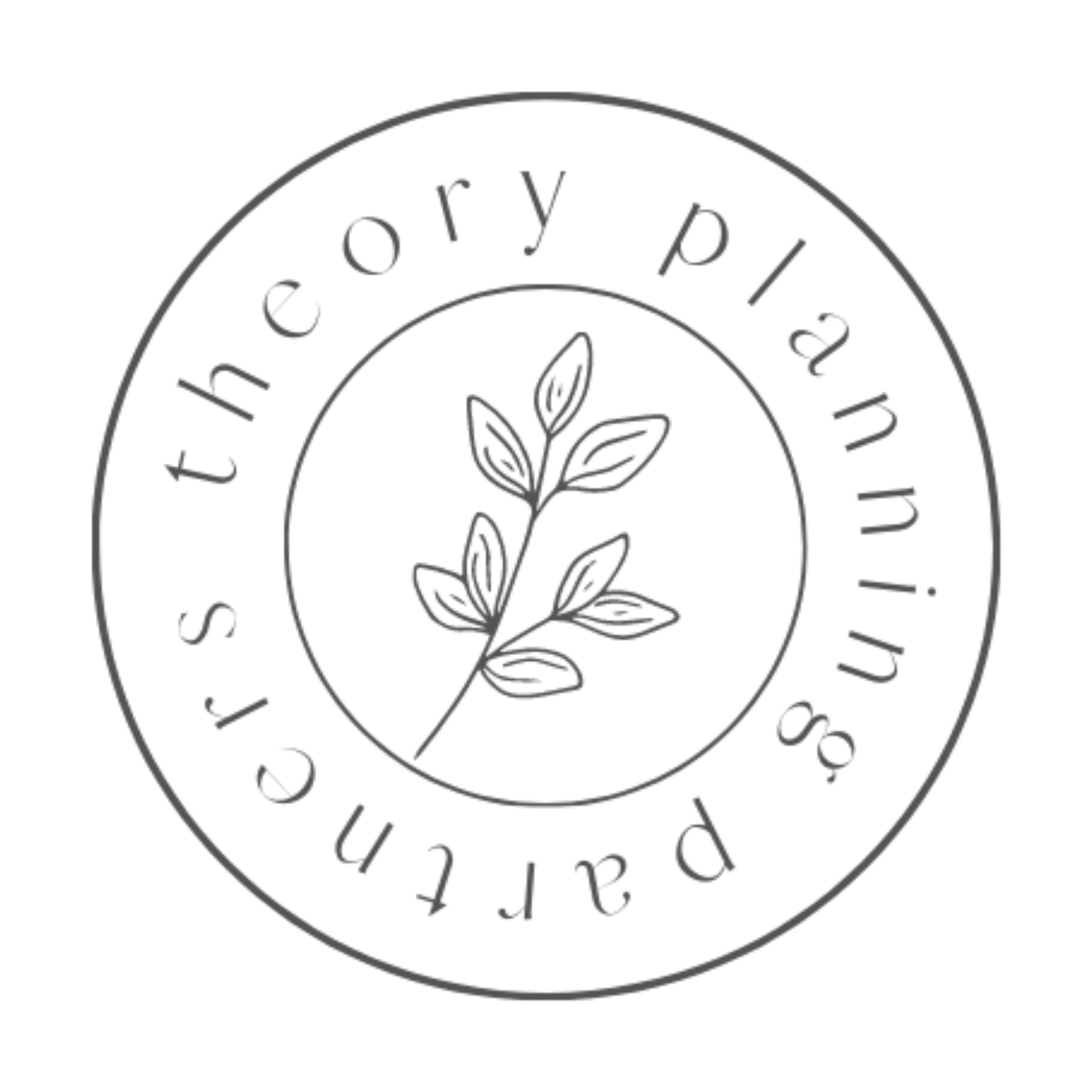 Outlined logo of a clock with detailed inner clock face, including numbers and clock hands, surrounded by circular text.