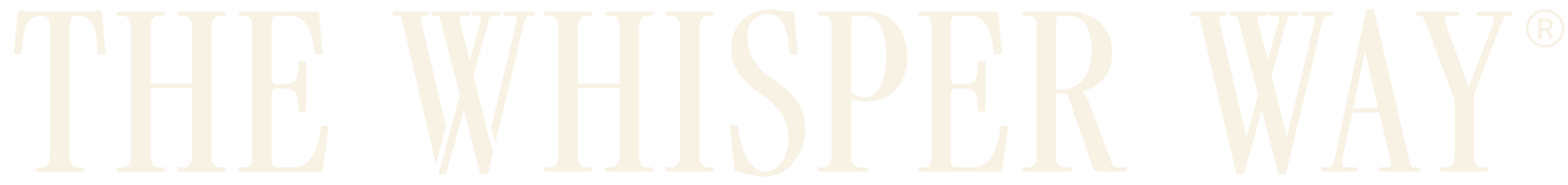 Logo for The Whisper Way with stylized text in gray shades.
