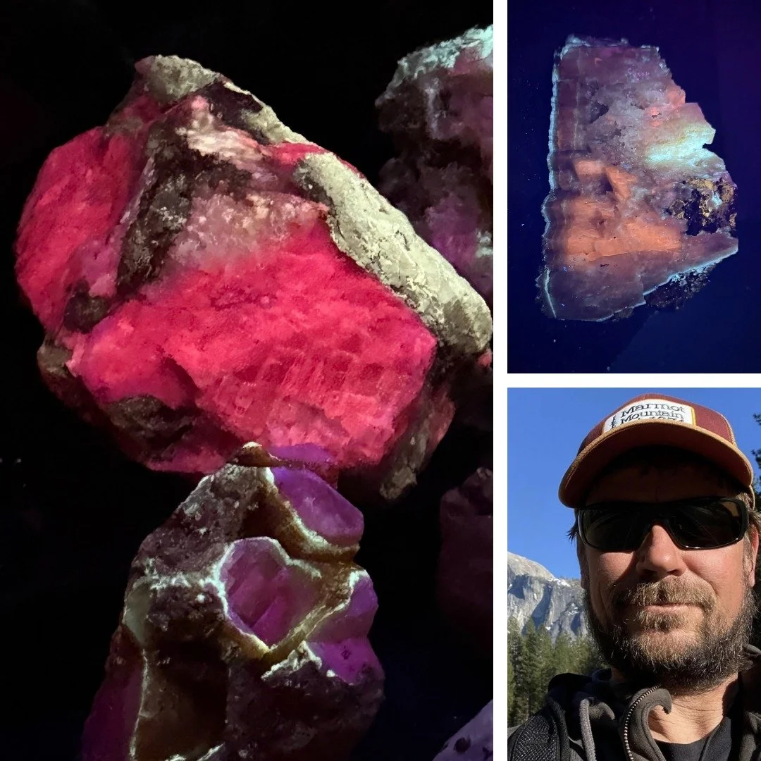 VENDOR SPOTLIGHT: MED-CITY CALCITE

This past winter I discovered Flourescent Calcite in Rochester MN. 
Yes Minnesota flourescents! 
Self collected from Mayo Clinic's $5 billion healthcare campus project. These pieces are found over 70' below street 