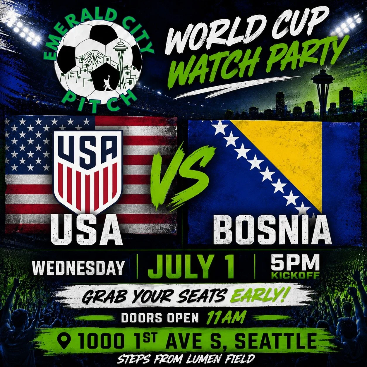 ⚽️ THE ROUND OF 32 IS HERE. ⚽️

The knockout stage is officially underway, and we&rsquo;re kicking off Wednesday with Belgium 🇧🇪 vs Senegal 🇸🇳 at 1PM. And then the highly anticipated USA 🇺🇸 vs Bosnia 🇧🇦 at 5PM!

If you&rsquo;re looking for th
