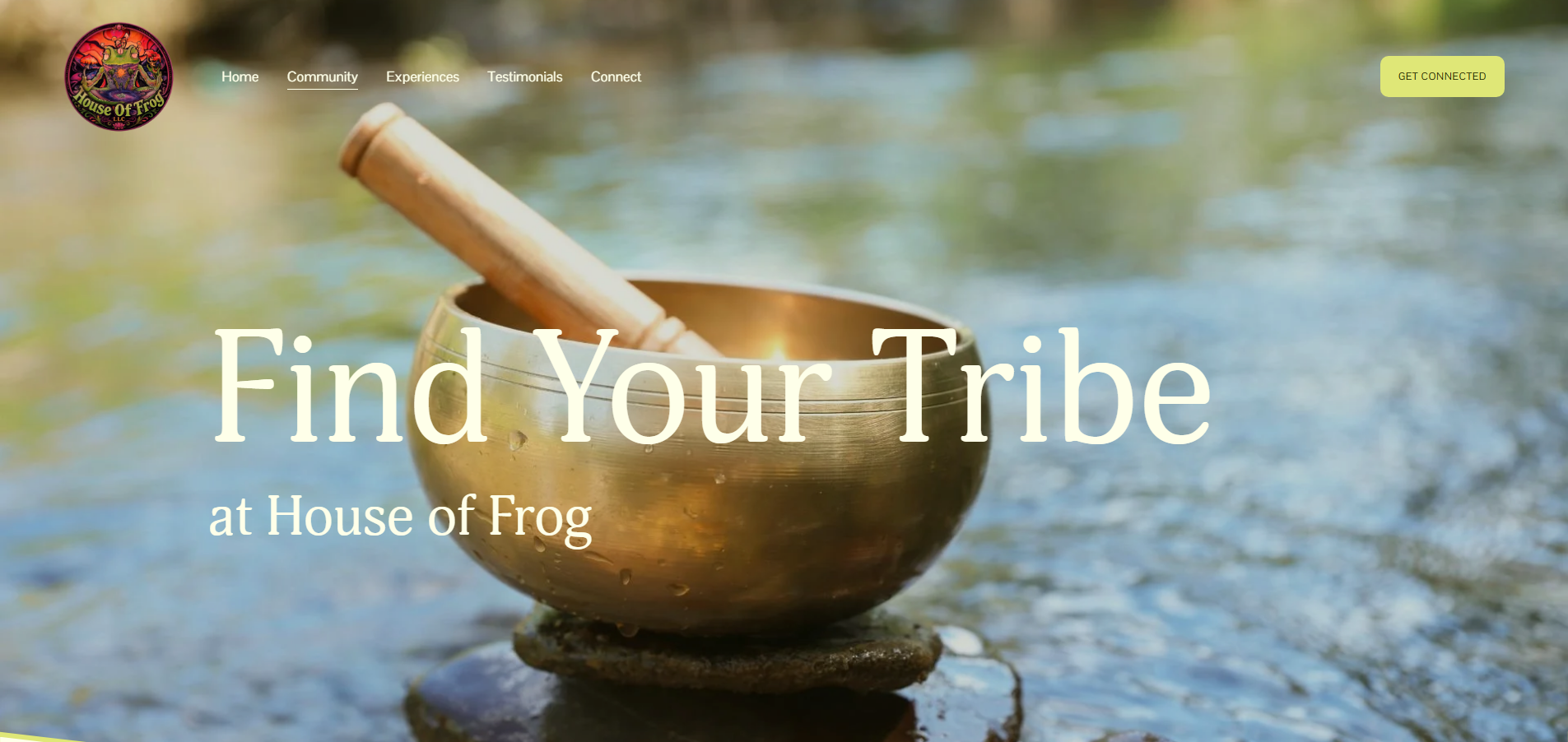 web design for wellness centers sound bowl