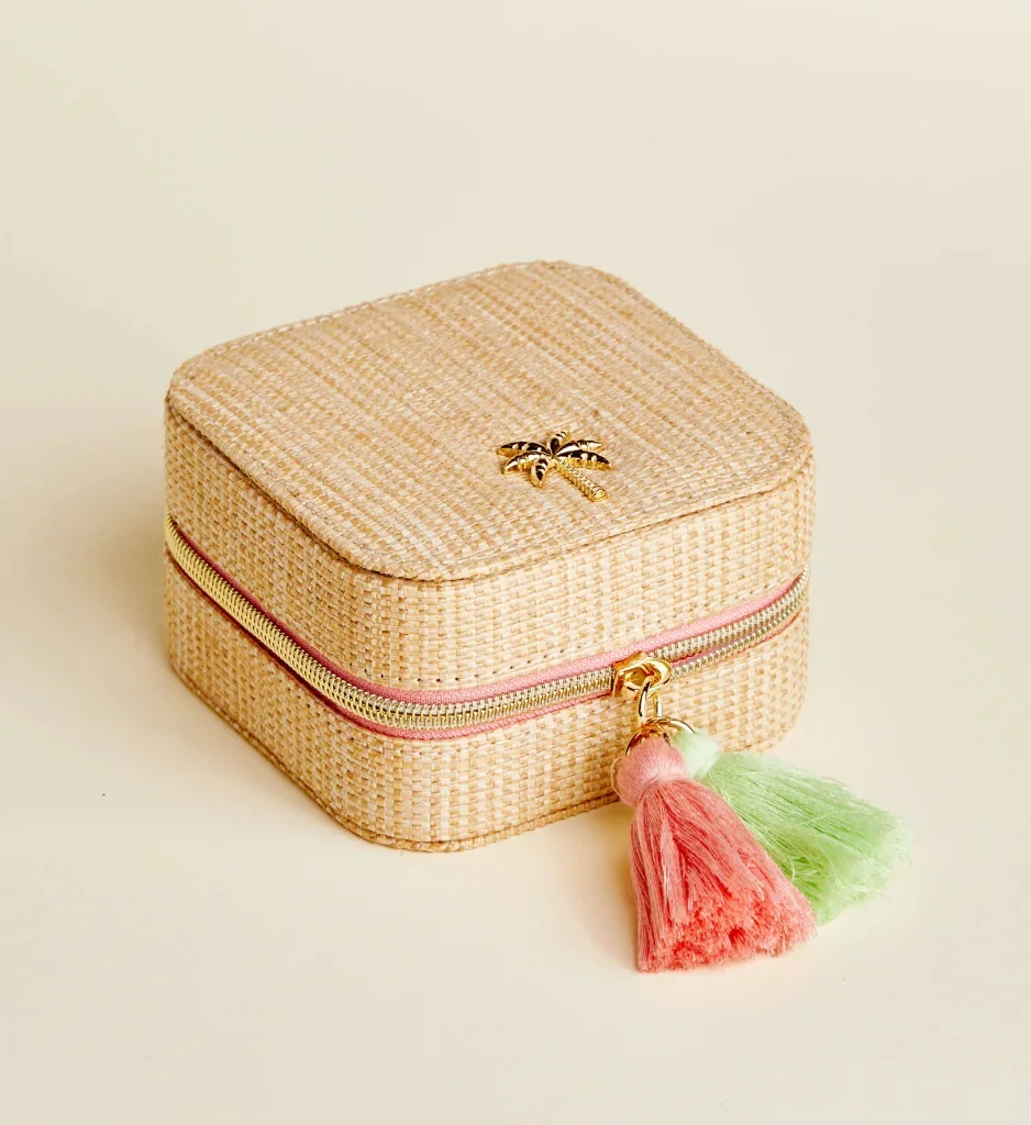 Spartina Palm Tree Jewelry mirror case .webp
