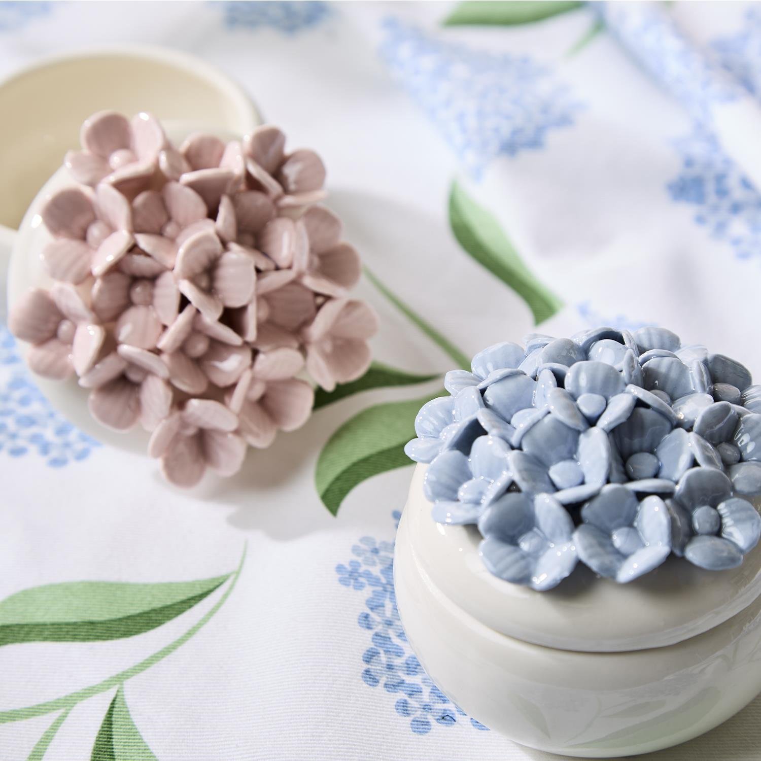 Hydrangea Trinket Dish (Pink or Blue)