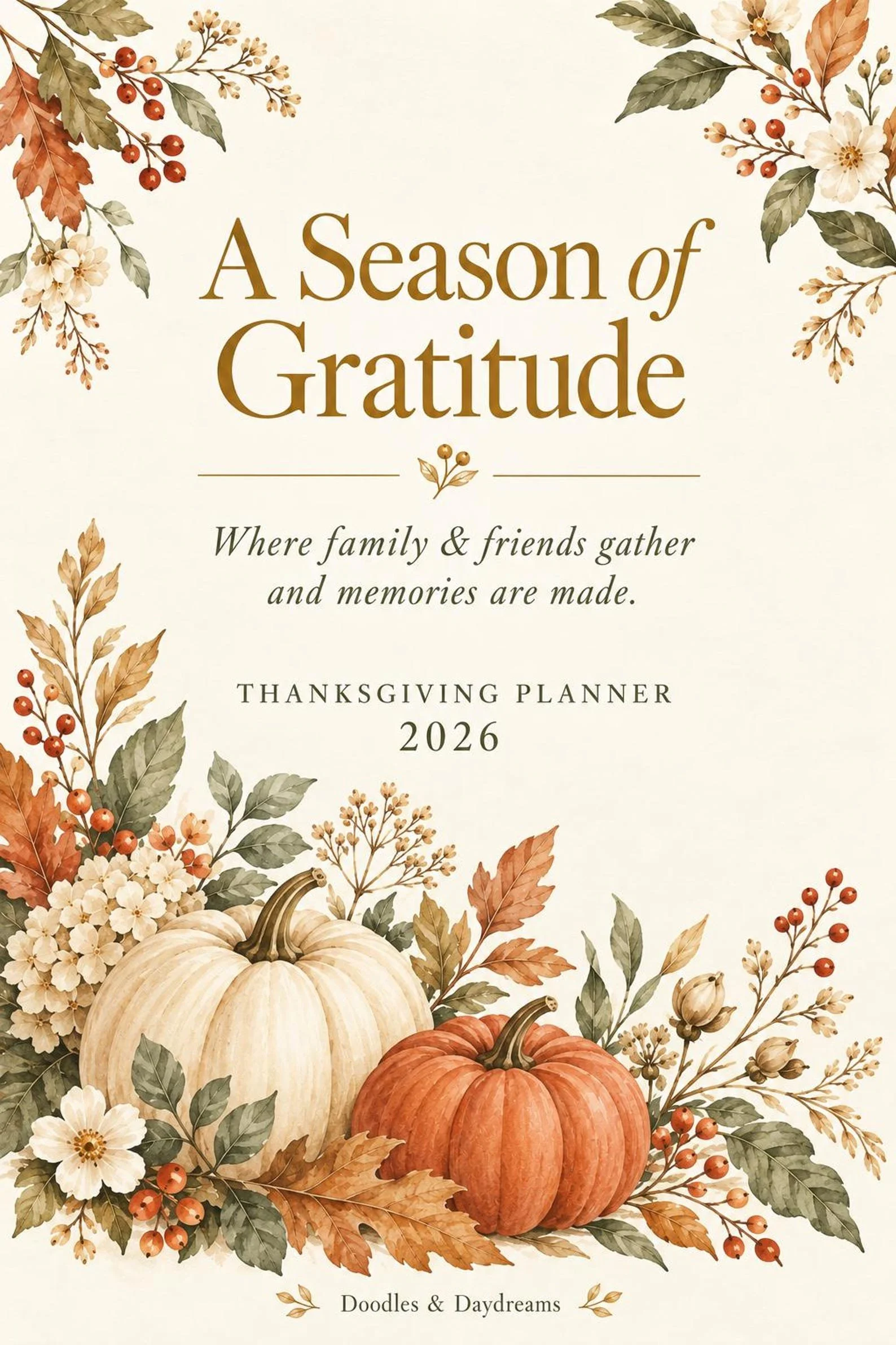 A Season of Gratitude, Printable — Digital download
