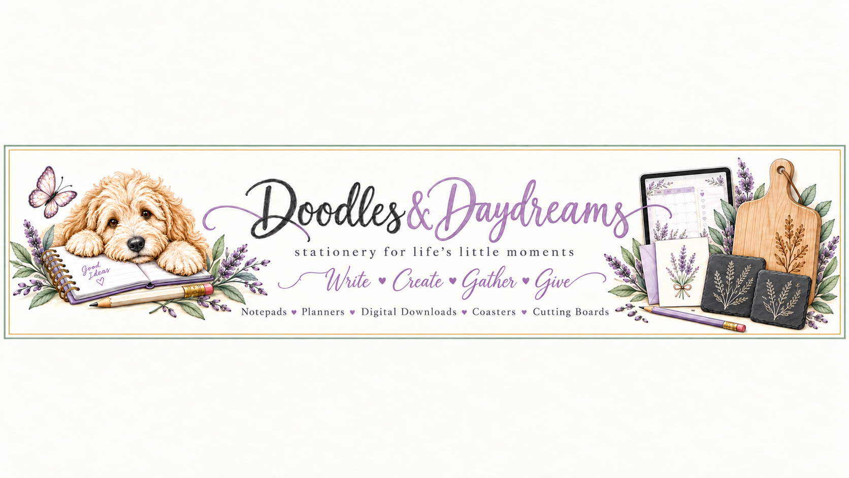 Doodles & Daydreams — stationery for life’s little moments. Write, Create, Gather, Give.