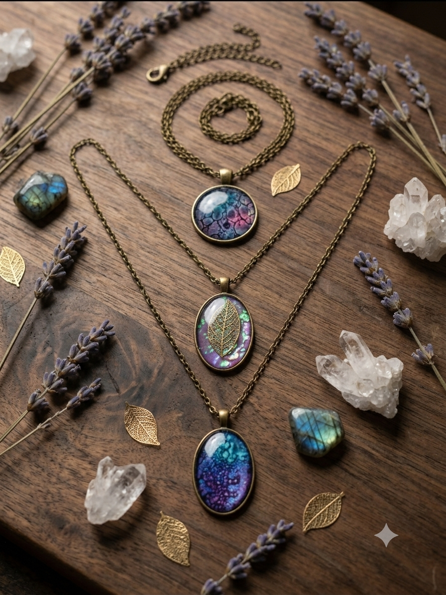 Vintage Bronze Celestial & Nature Pendants