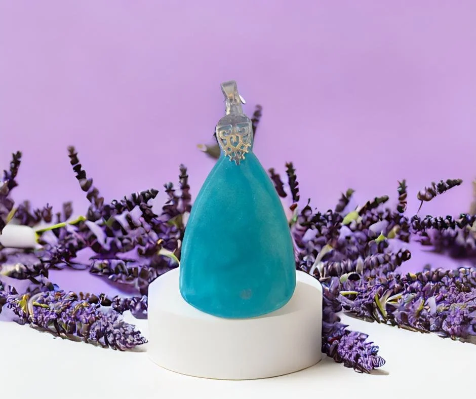 Azure Teardrop Pendant Necklace