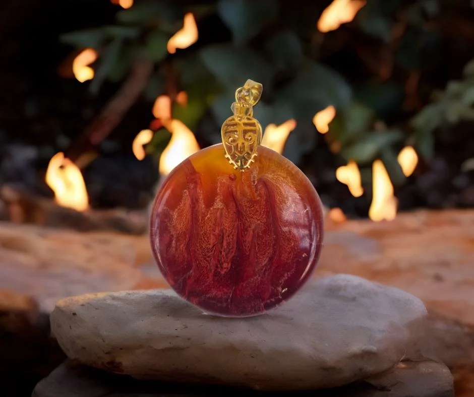 Warm Sunset Artisan Pendant