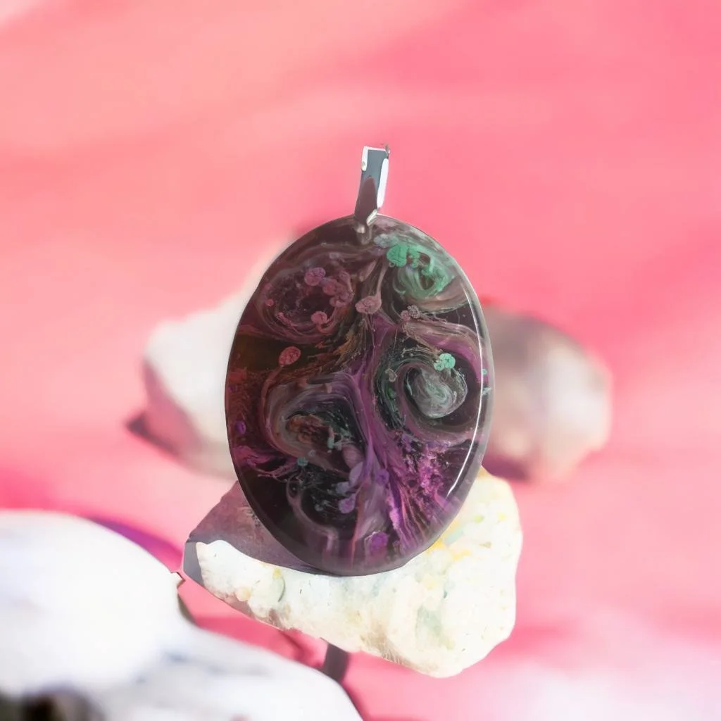 Mystical Galaxy Swirl  Pendant