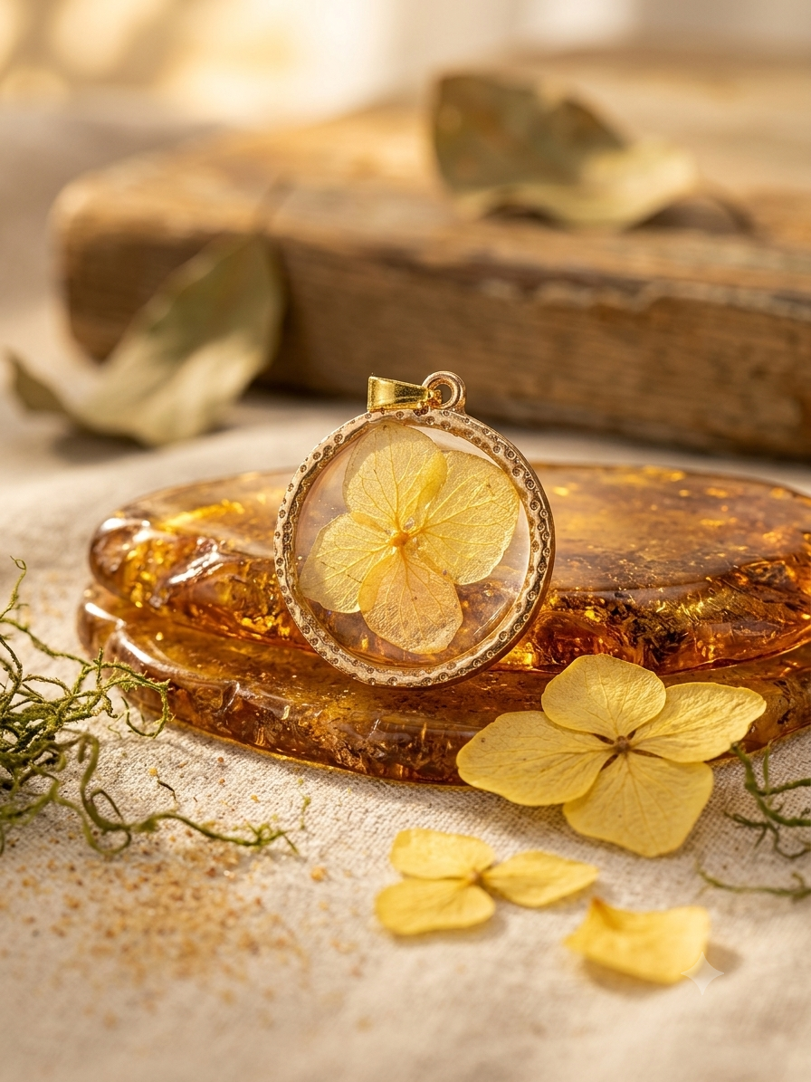 Pressed Flower Pendant