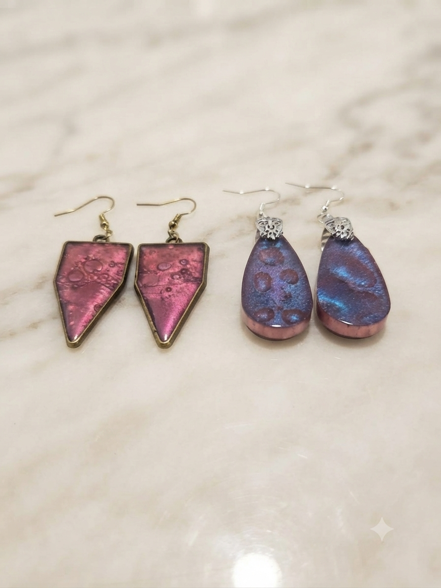 Unique Geometric & Teardrop Statement Earrings