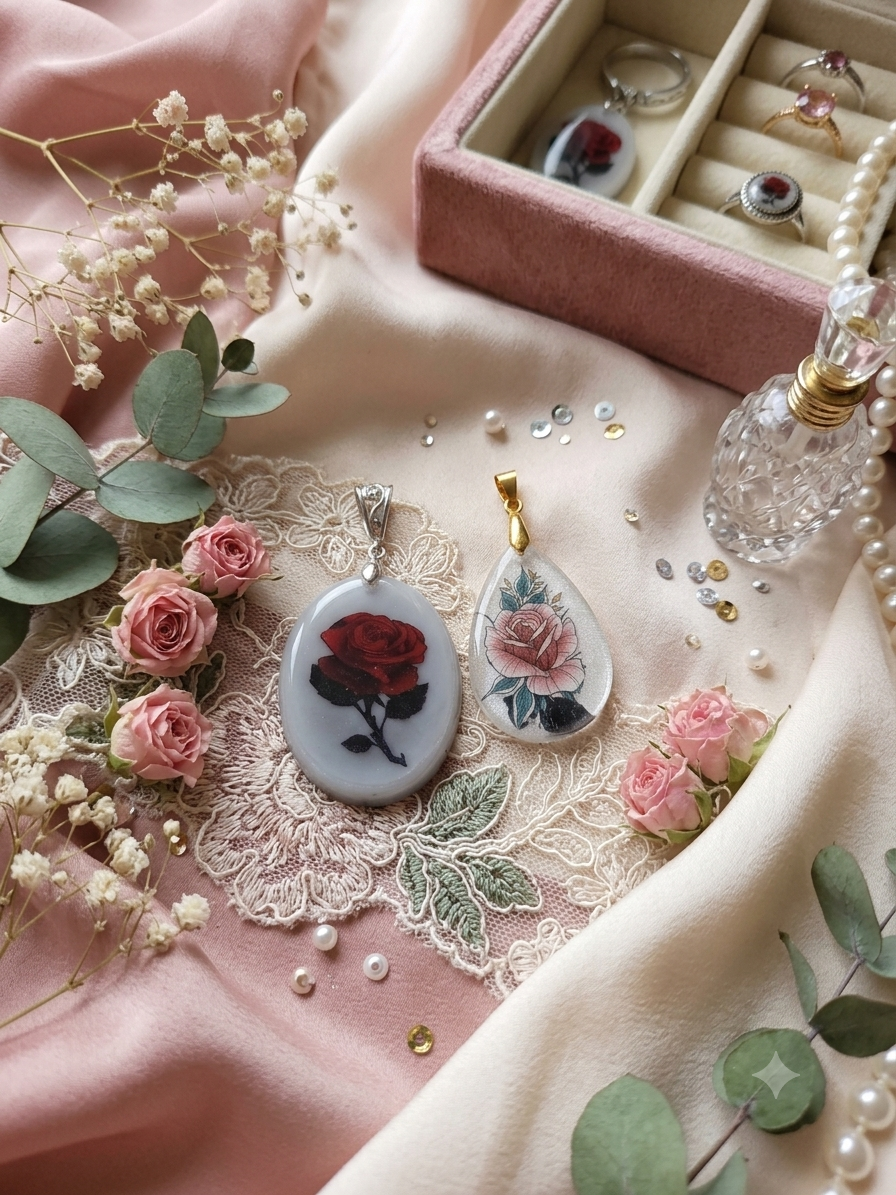 Romantic Rose Pendants