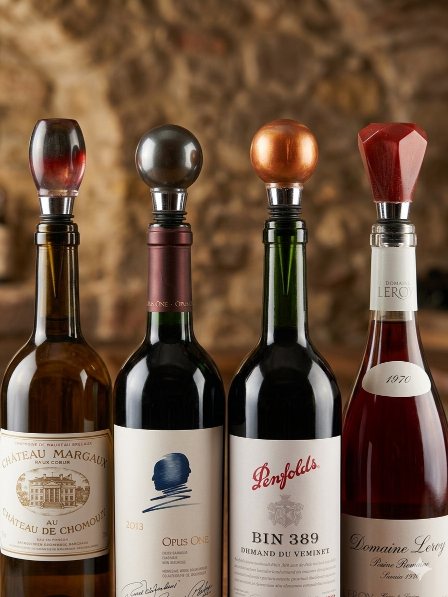 Wine Stoppers in Shades of Brown