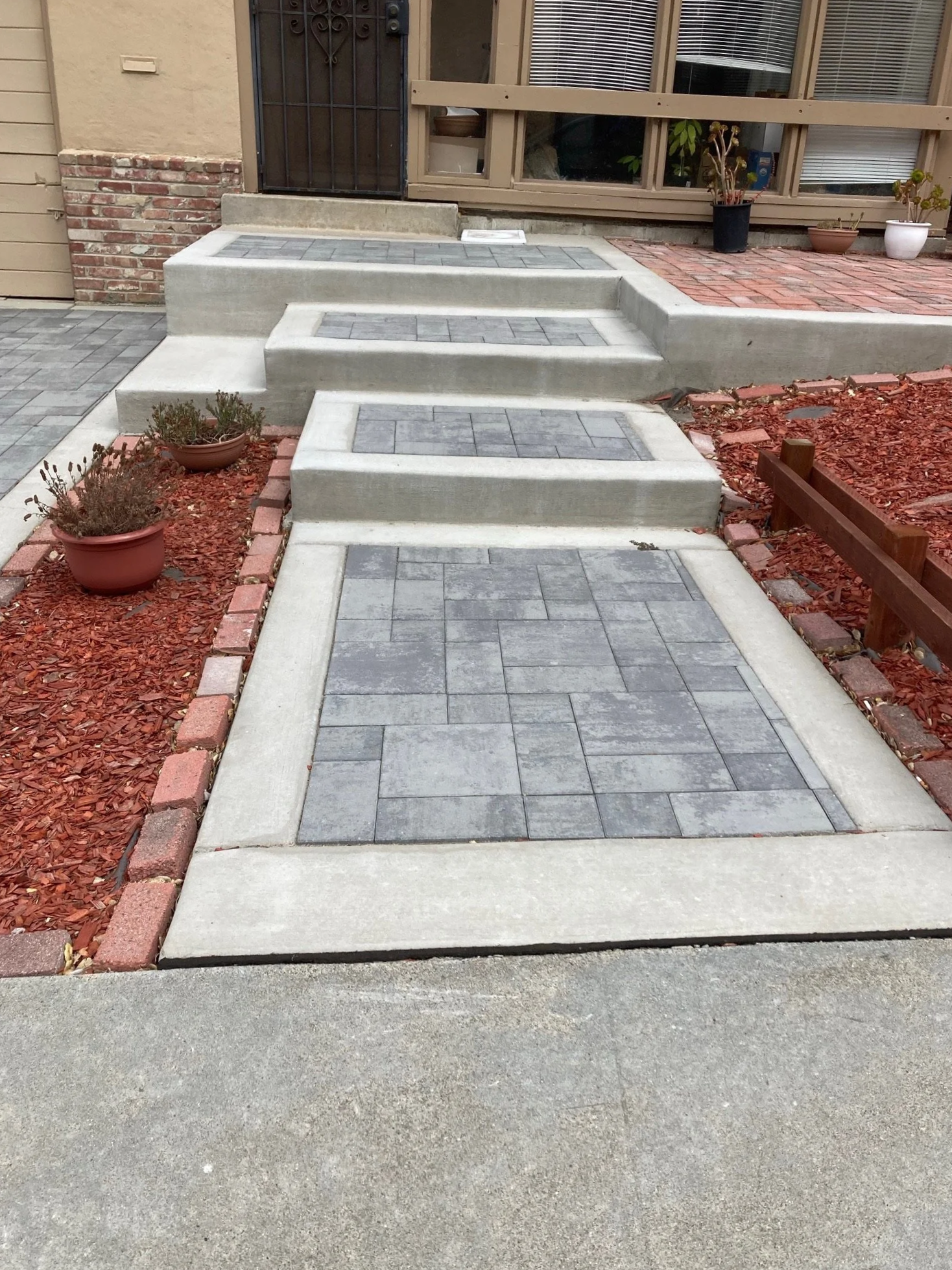 concrete steps