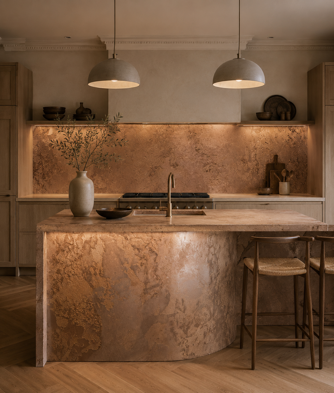 How to Create a Luxury Warm Kitchen with a Truly Bespoke Style?