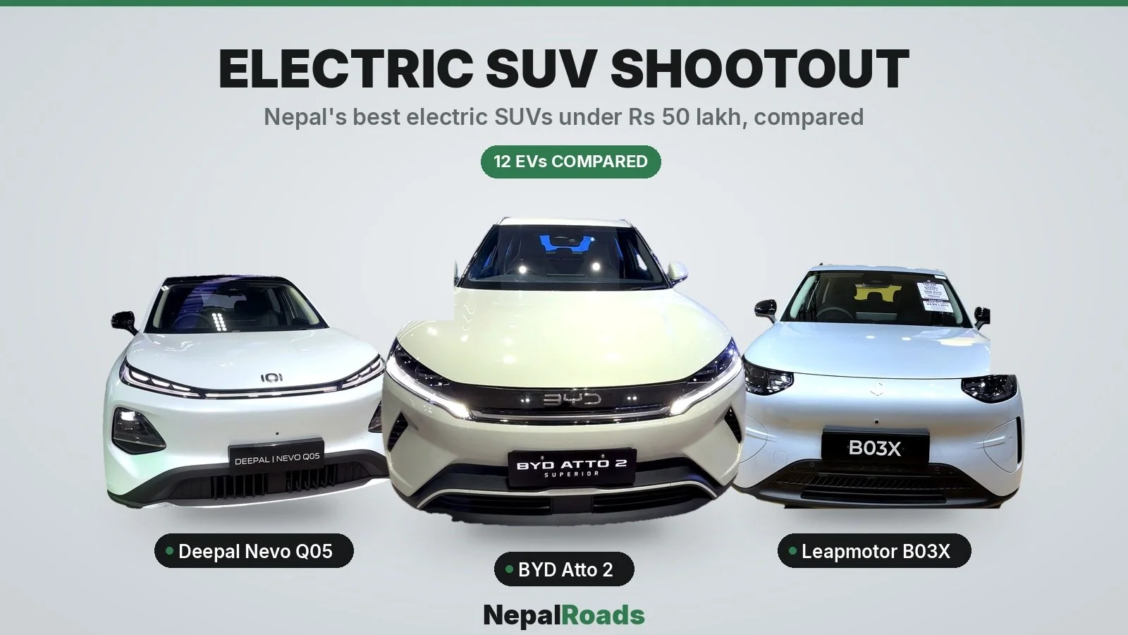 Nepal's Compact Electric SUV Shootout: Every Real Popular Rivals