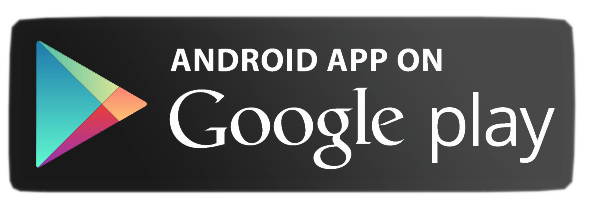 Android app icon with Google Play logo and text on a dark background