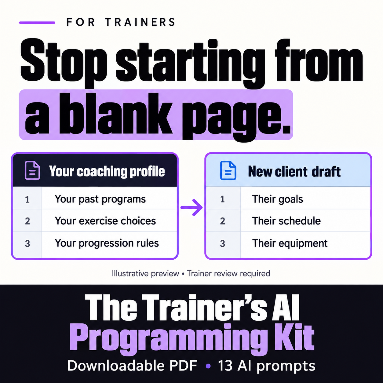 Trainer’s AI Programming Kit