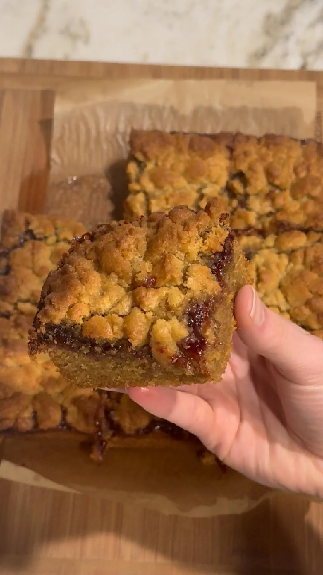 PB & J Cookie Bar