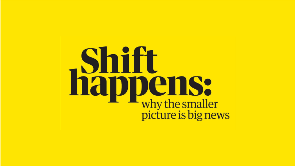 Yellow background with black text