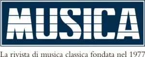 Logo della rivista Musica, dedicata alla musica classica, fondata nel 1977.