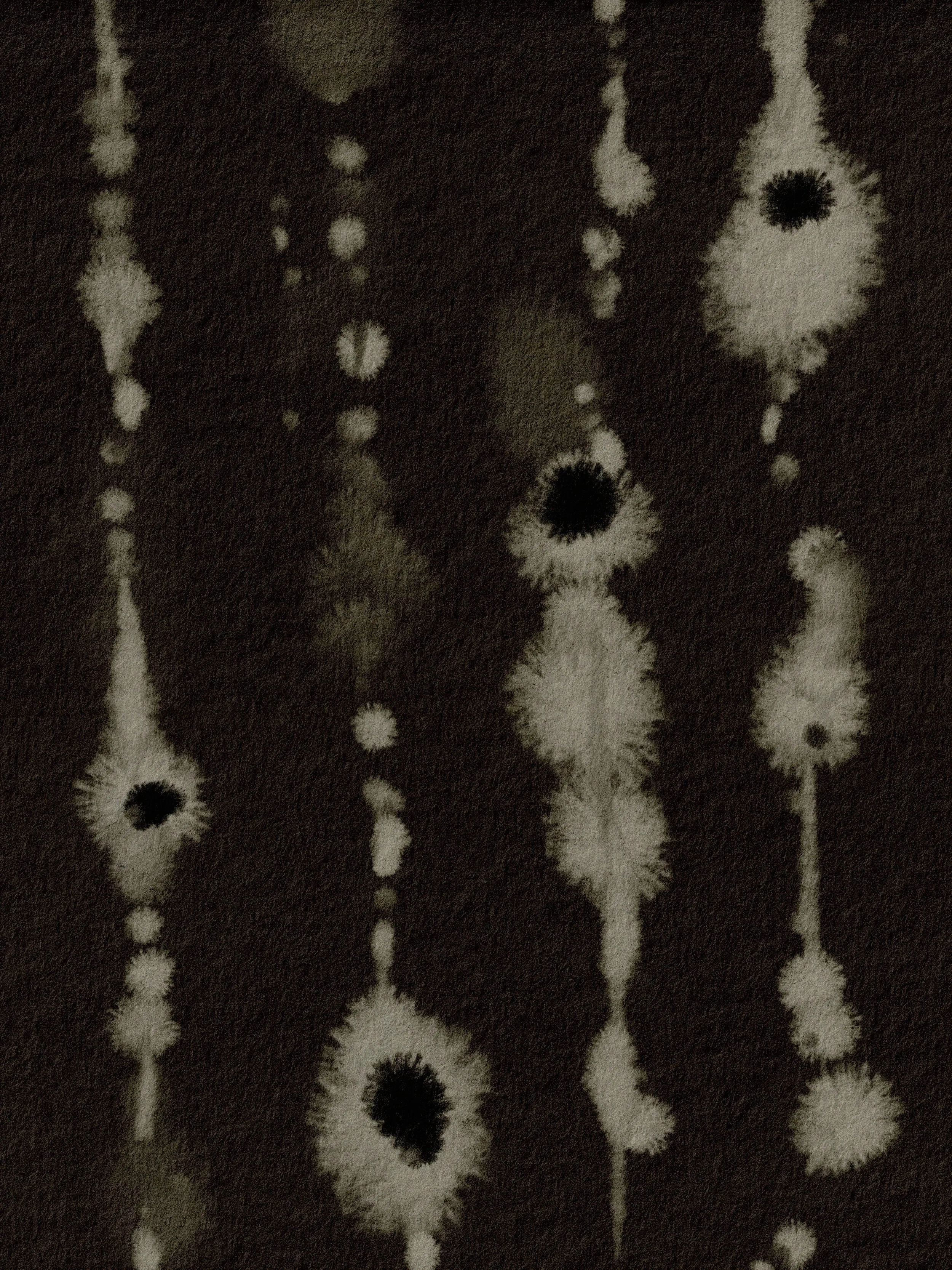 Black and white abstract watercolor painting.