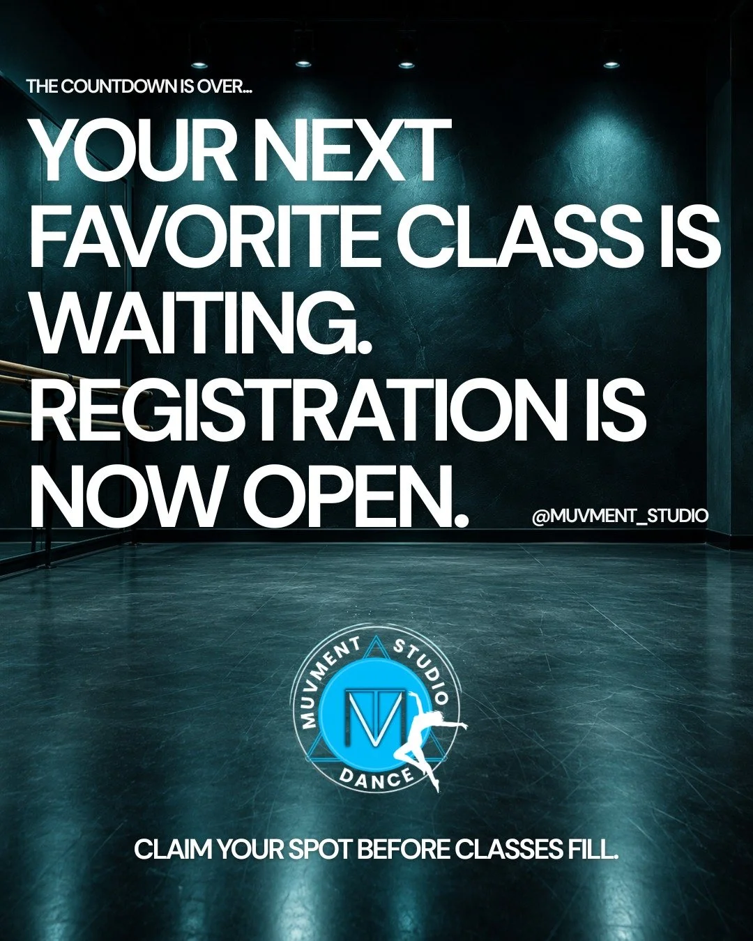 ✨ Your next favorite class is waiting. ✨

There's never been a better time to join The MuVment Studio!

🎉 Registration is FREE through the end of July! (Class tuition still applies.)

Whether you're signing up your little one, looking for a new hobb