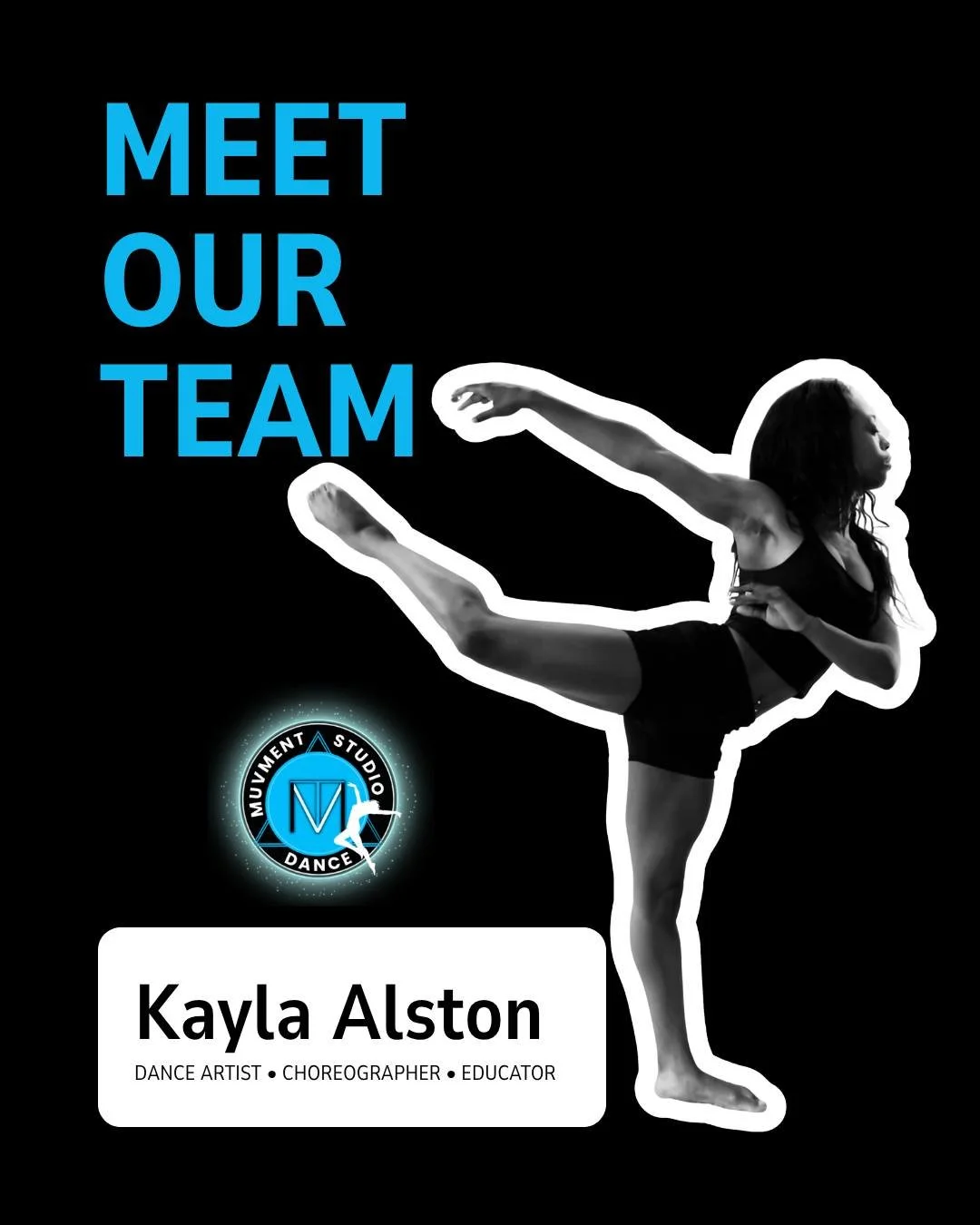 Meet Kayla ✨💃

With 15+ years of experience, Kayla brings versatility, energy, and a whole lot of love for dance into every class she teaches. Whether you&rsquo;re building your foundation, finding your confidence, or just ready to get out of your h