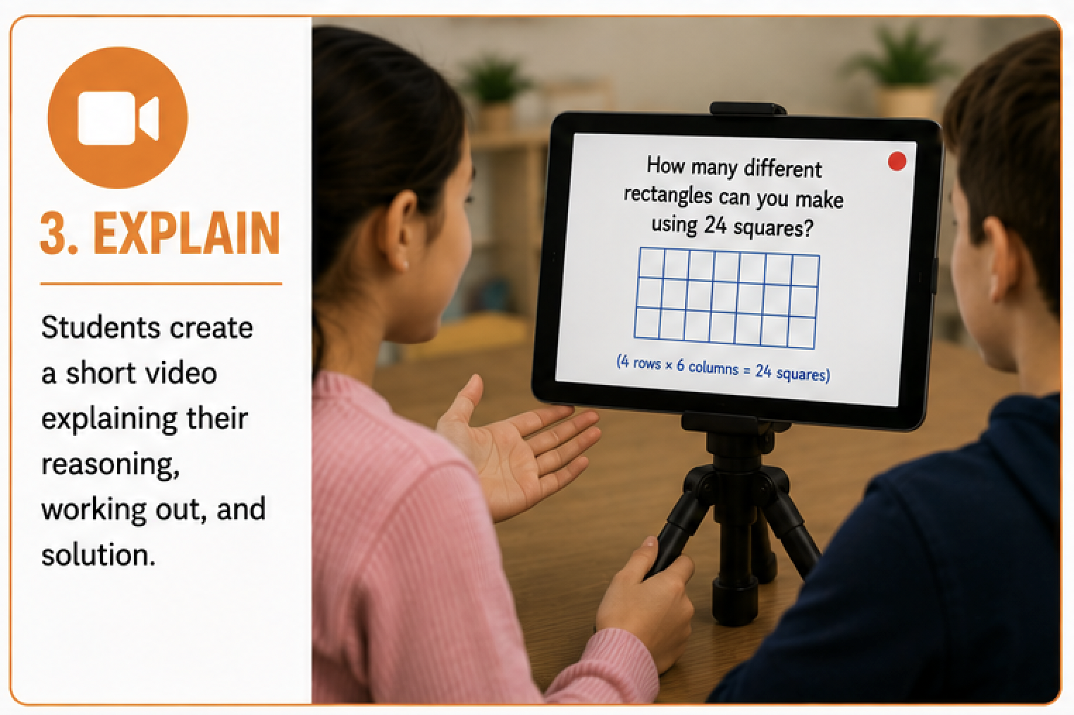 The Maths Project is a problem-solving and communication platform where students solve rich mathematical challenges and create videos explaining their reasoning. By making mathematical thinking visible, teachers gain deeper insight into student under