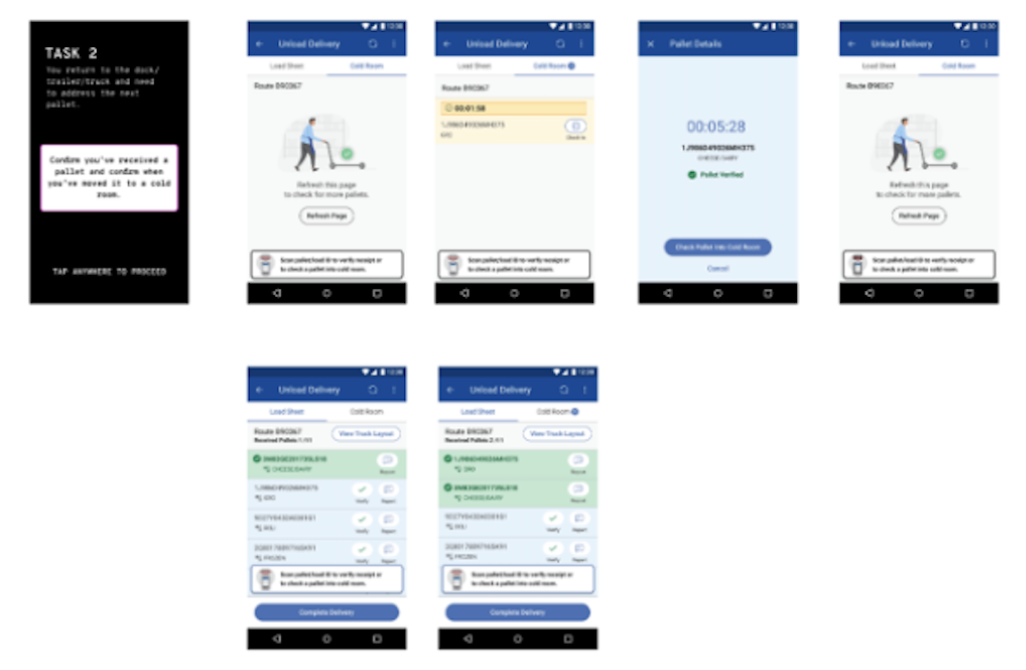 My Day actual UI (blurry to conceal proprietary assets).