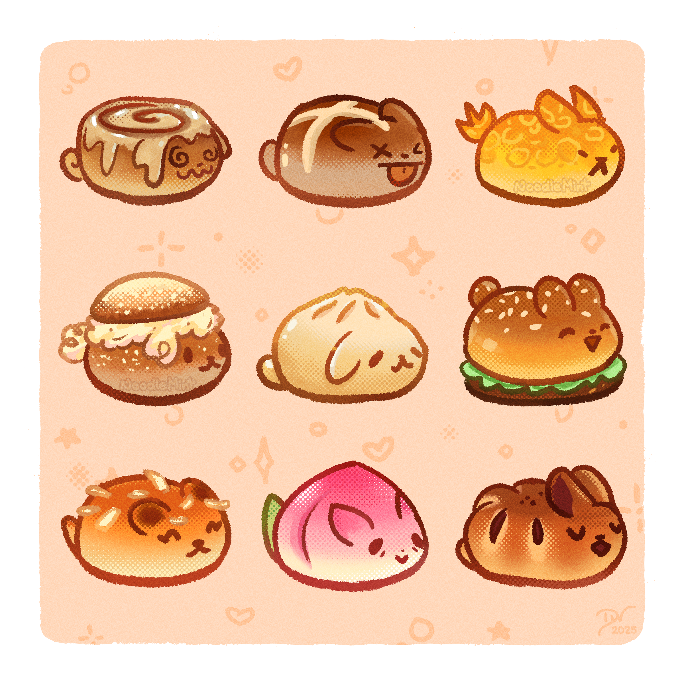 Bun Bunnies square print border WM.png