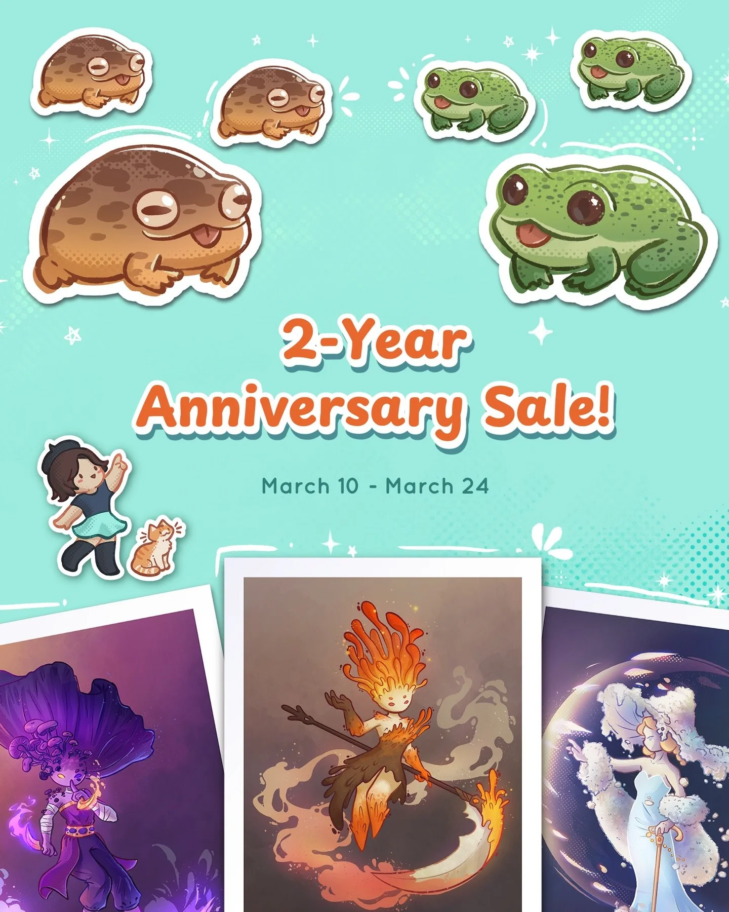 LIVE NOW!
My 2 year anniversary sale came up so fast, that despite selling online for 2 years, I&rsquo;m still so ill-prepared for shop updates 🙈 . I&rsquo;ll have some more goodies on my birthday next month.

Thank you all so much for the support, 