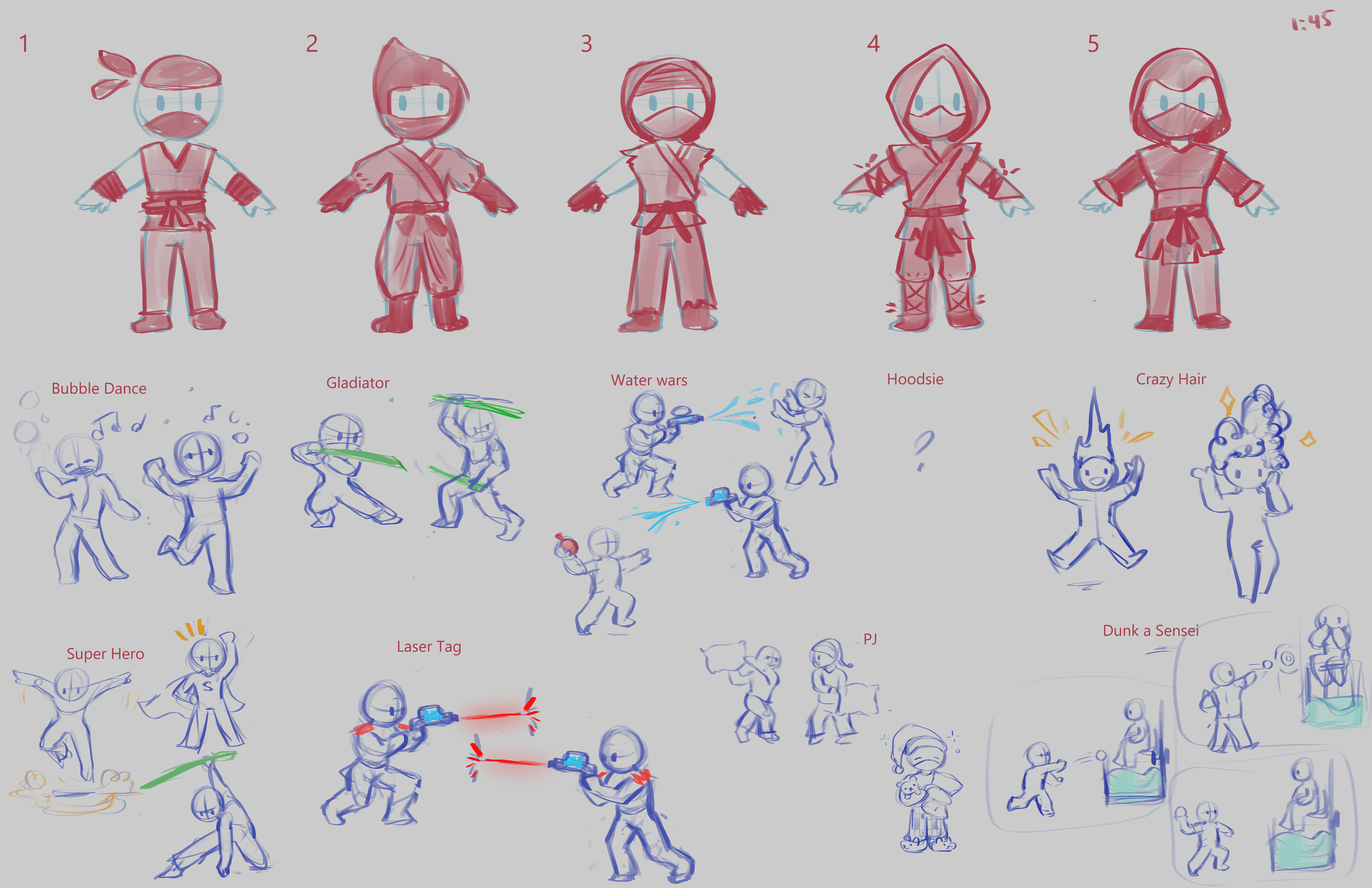 Dojo - Summer Fun Days - Sketches.png
